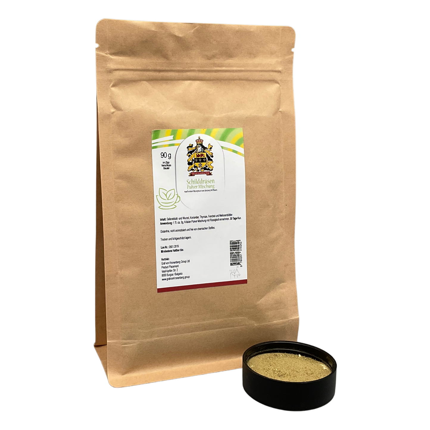 Schilddrüsen Kräuter Pulver | inspiriert durch Medical Food (30-Tage Kur)