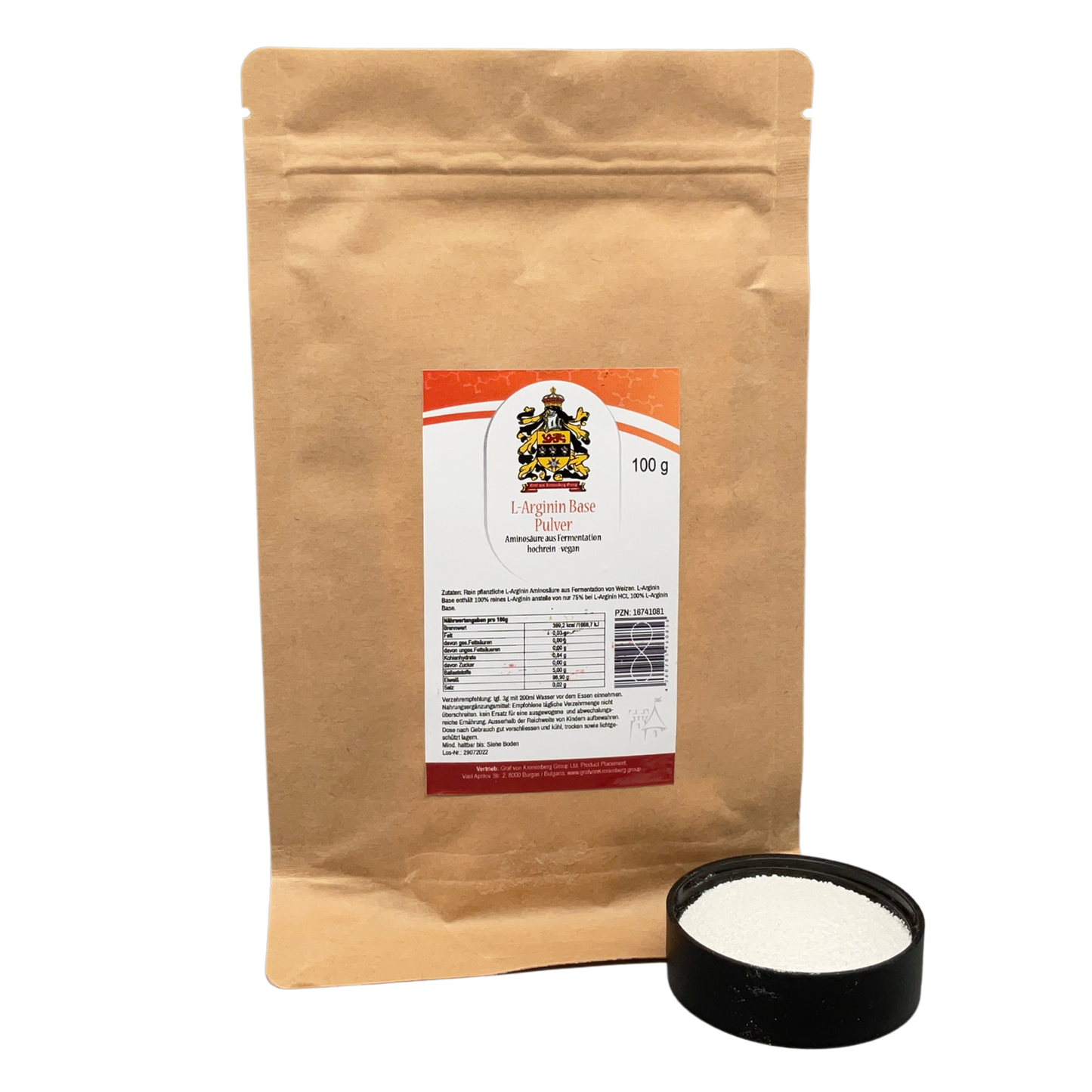 L-Arginin Base Pulver vegan