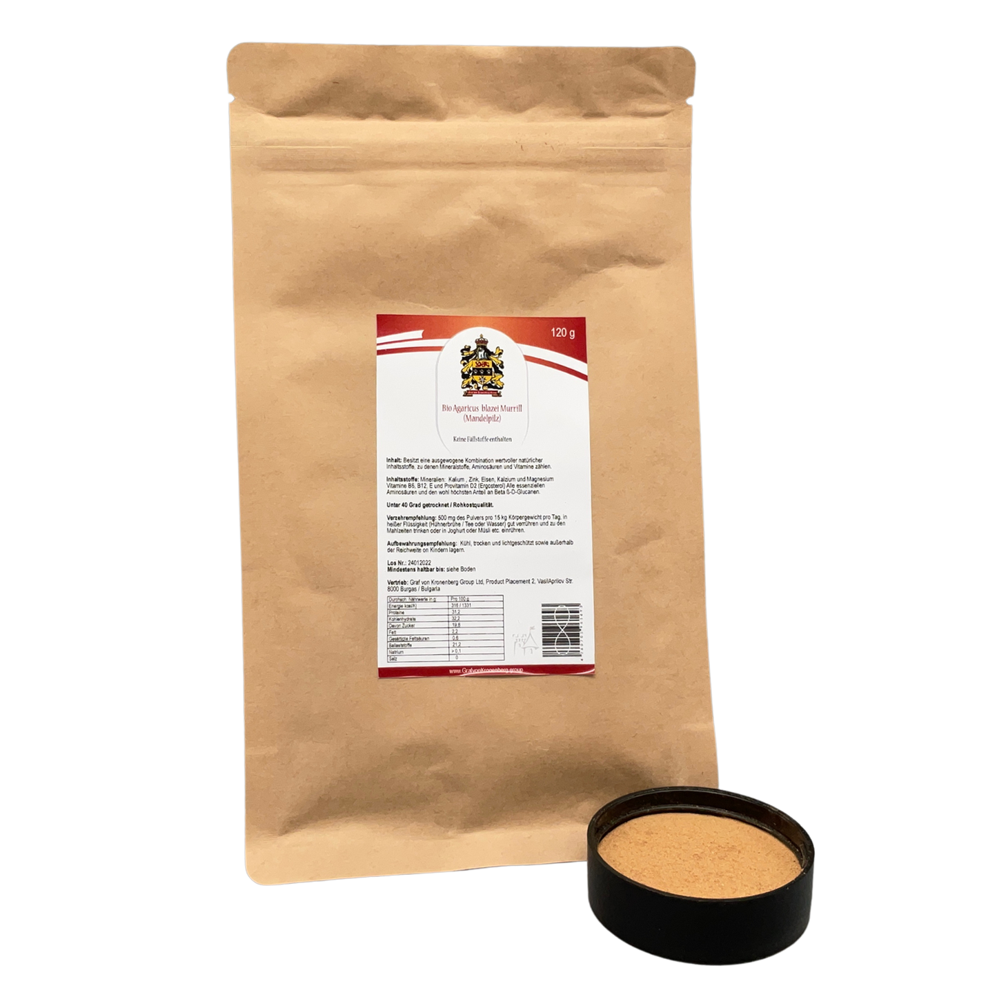 Agaricus blazei Murrill (hongo almendrado) 120g