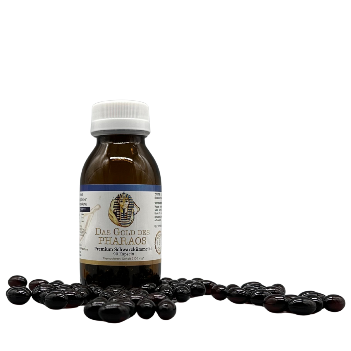 Das Gold des Pharaos - Premium Schwarzkümmelöl (90 Kapseln)
