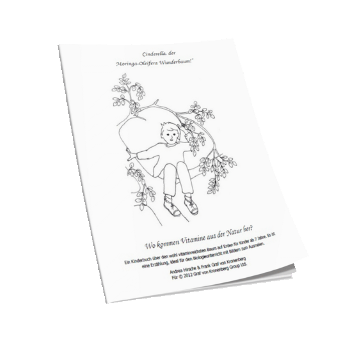 Cenicienta | El libro para colorear infantil de Moringa Oleifera (25 páginas)