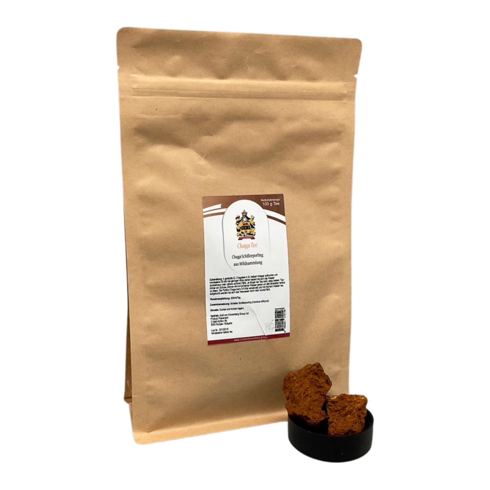 Hongo Chaga | Té | Calidad Orgánica | Recolectado en estado silvestre