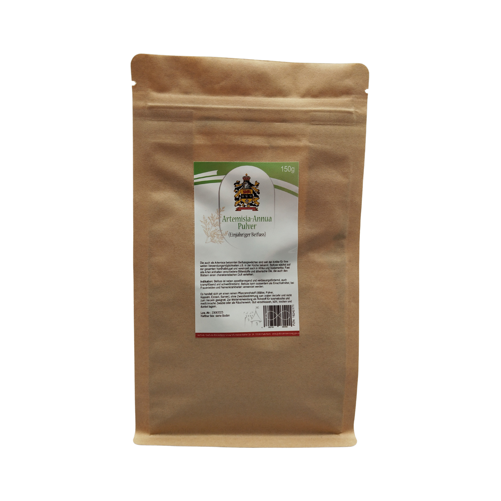 polvo de la planta Artemisia annua