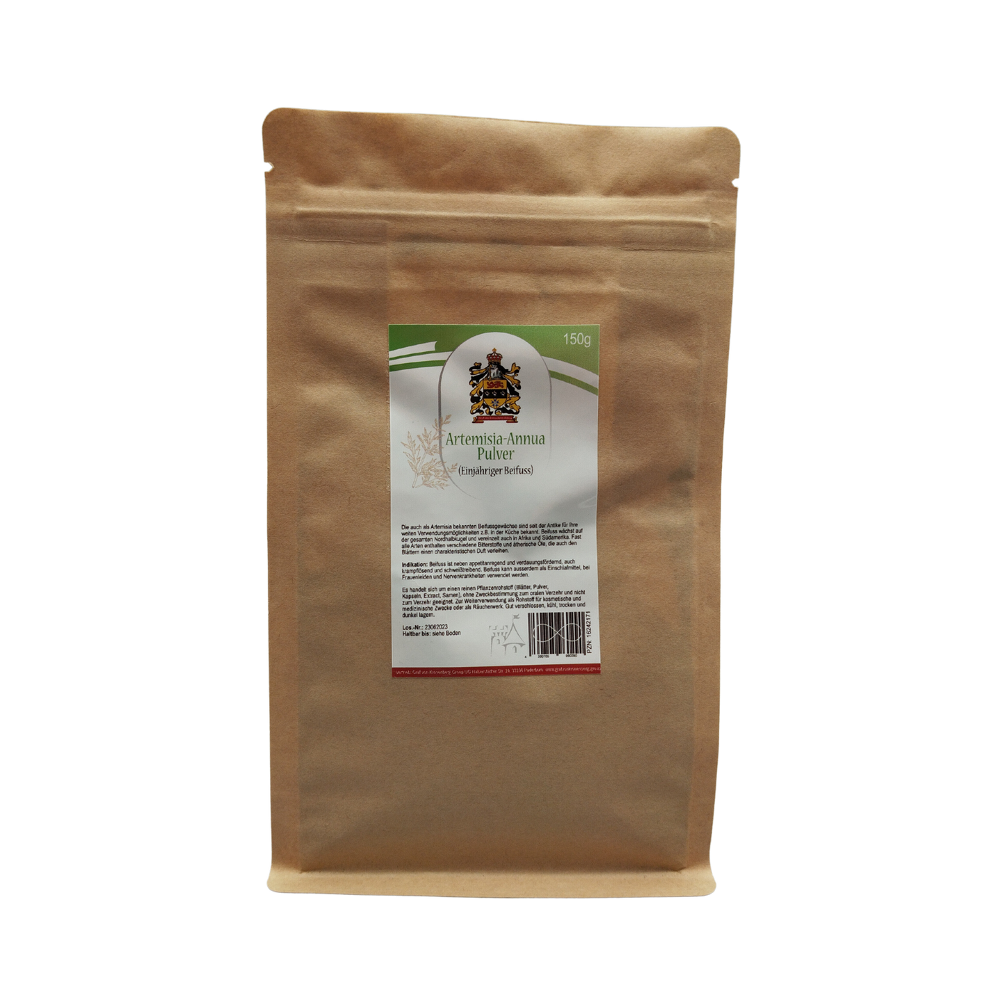 polvo de la planta Artemisia annua