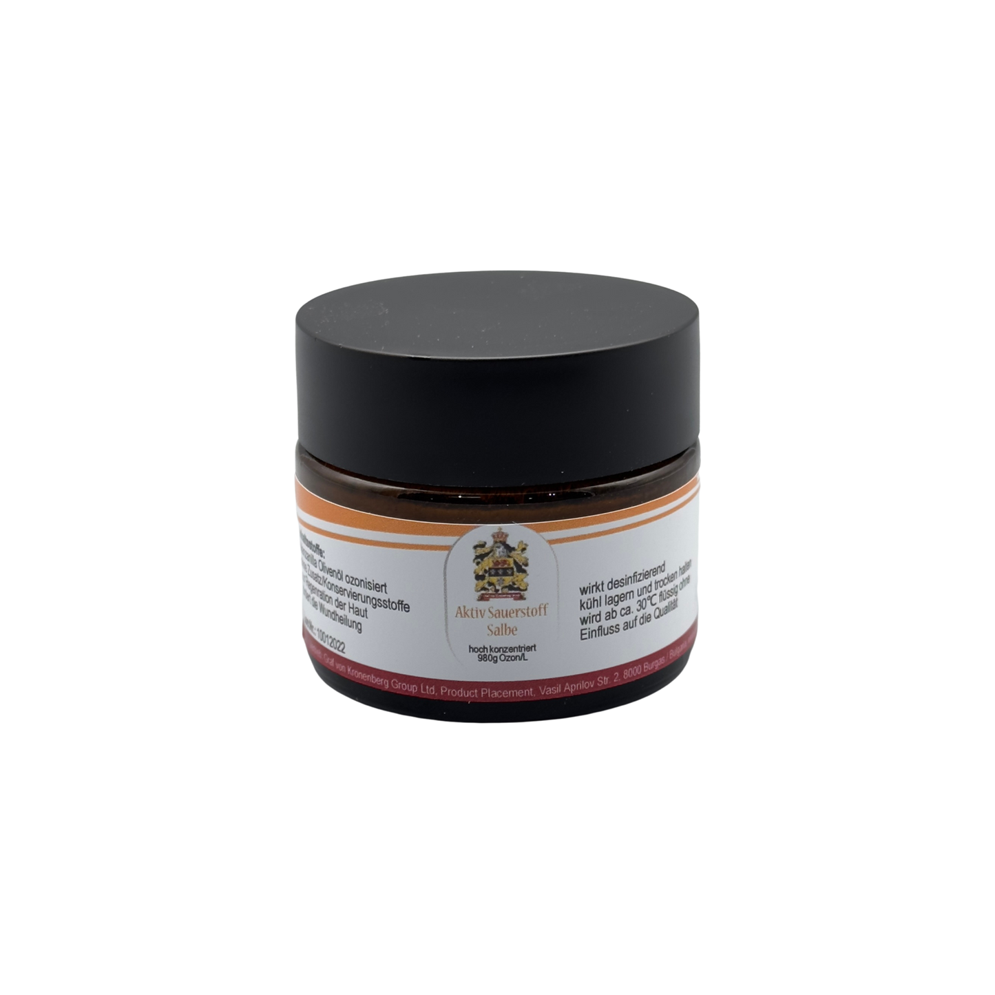 Aceite de manzanilla ozonizado, bálsamo 980 g de ozono/L