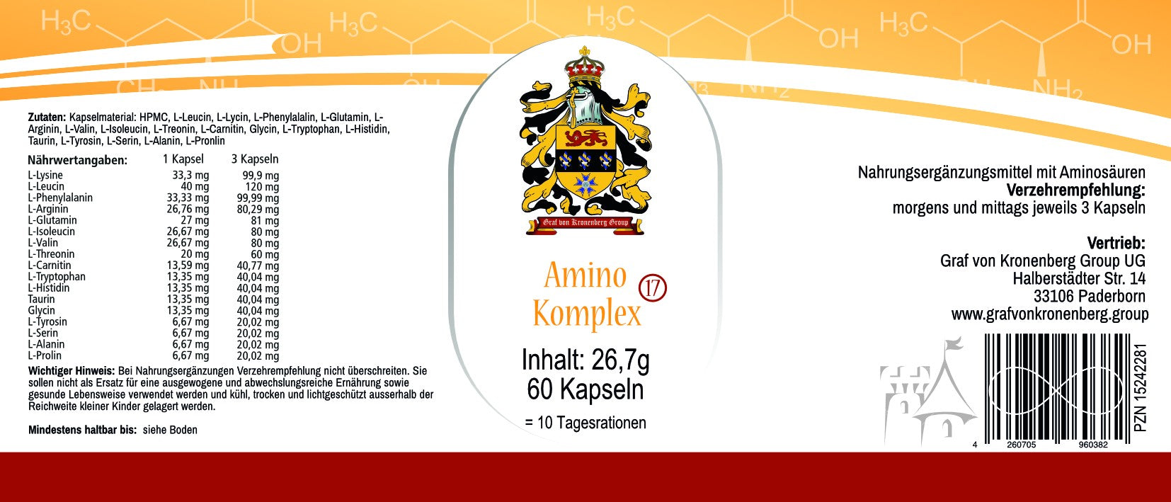 Complejo de aminoácidos 17 | 17 aminoácidos esenciales