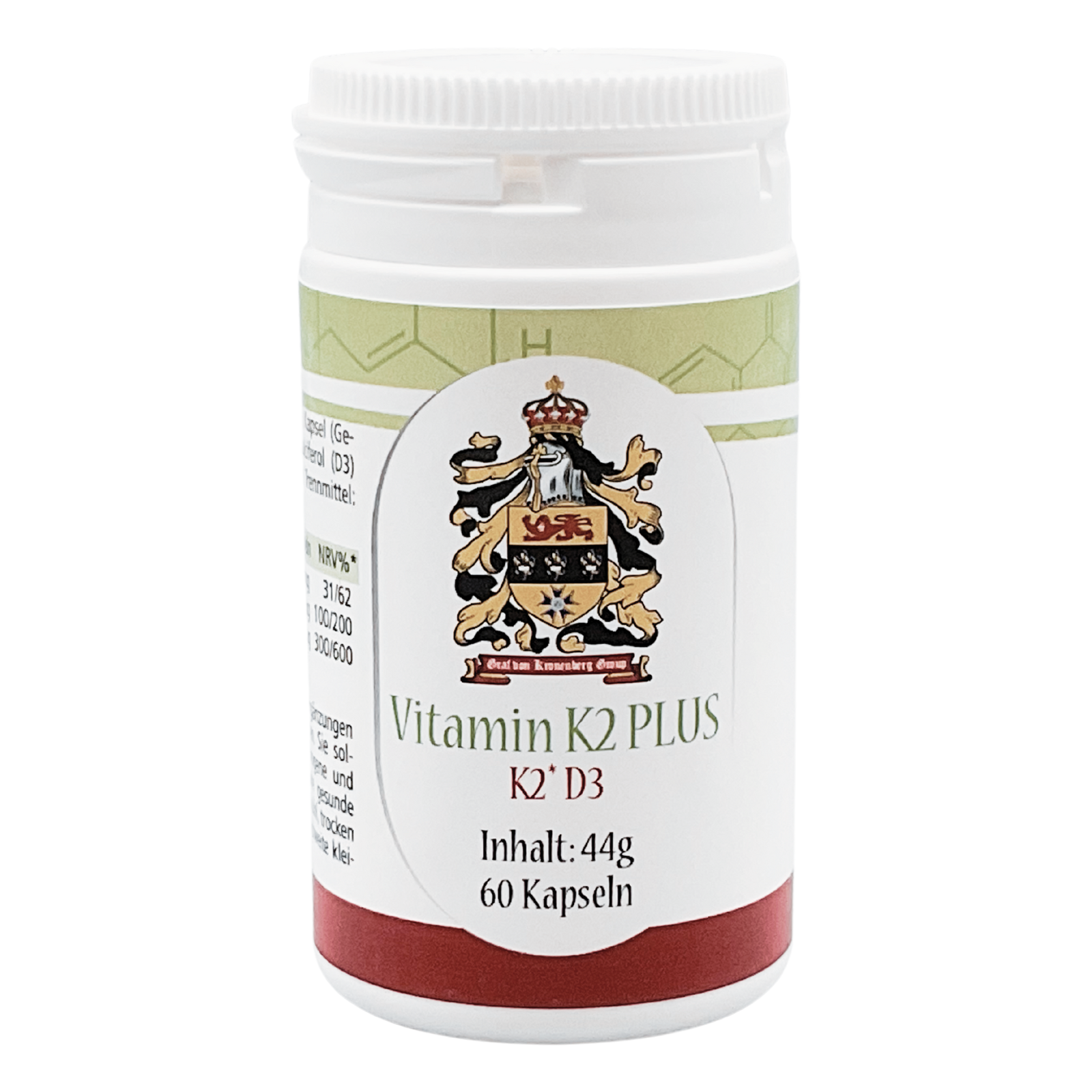 Vitamin K2 plus Vitamin D3 plus Calcium – Nahrungsergänzungsmittel