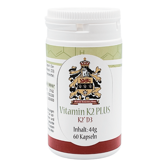 Vitamina K2 más vitamina D3 más calcio | 60 Cápsulas