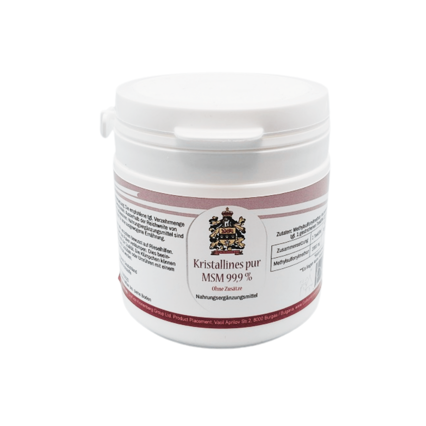 Azufre orgánico MSM | Pureza 99,9%