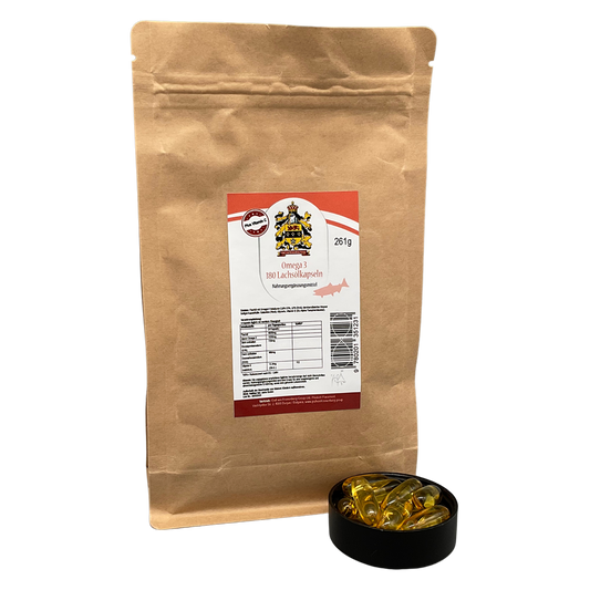 Cápsulas de aceite de salmón Omega 3 con vitamina E