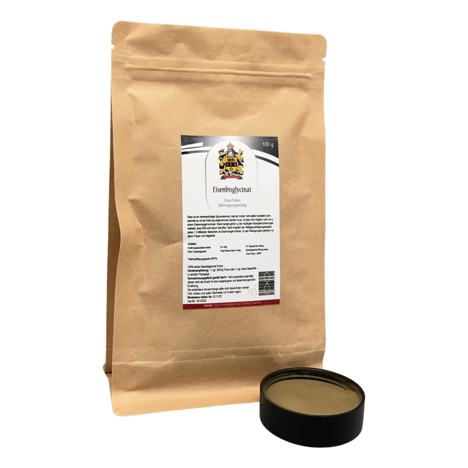 Bisglicinato de hierro en polvo | 100 g