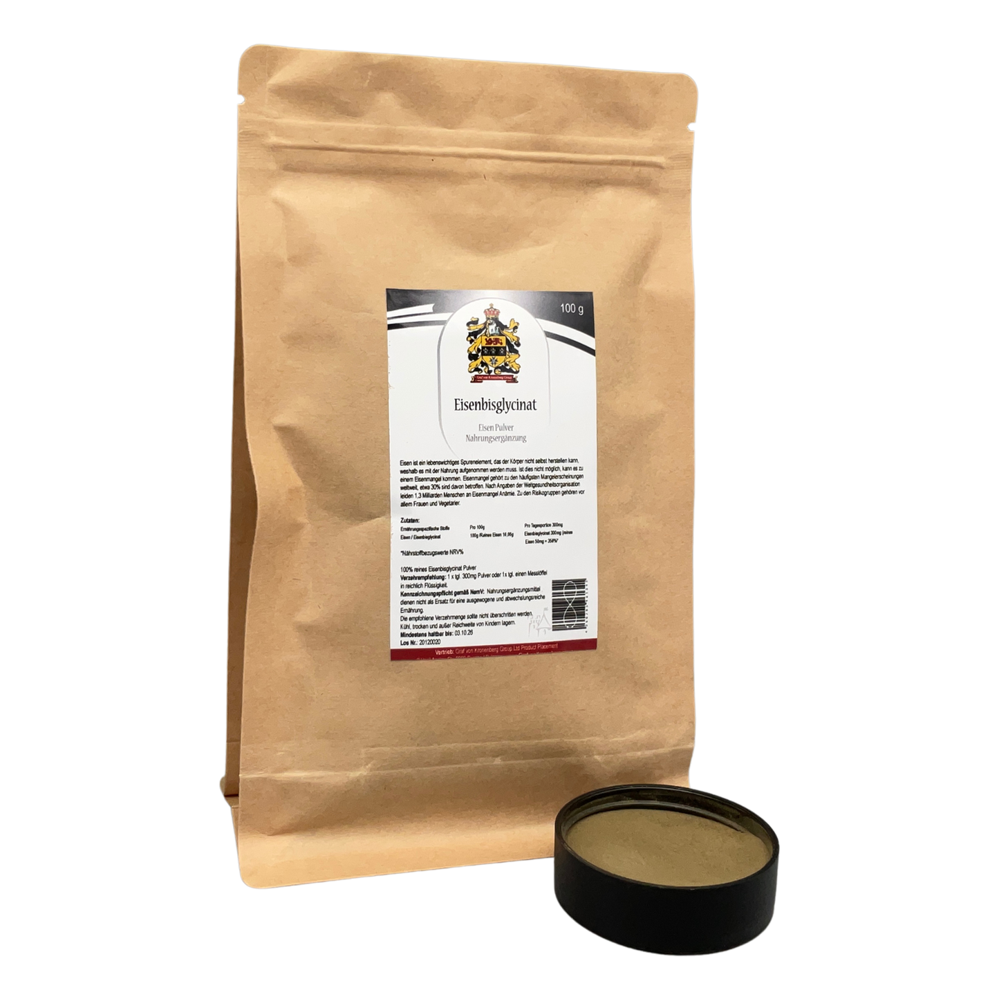 Bisglicinato de hierro en polvo | 100 g