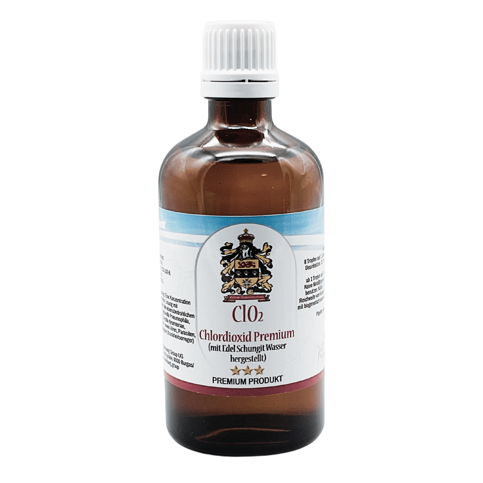 Solución de CDL/CDS al 0,3 % (100 ml) | Cloro2 con agua de shungita noble