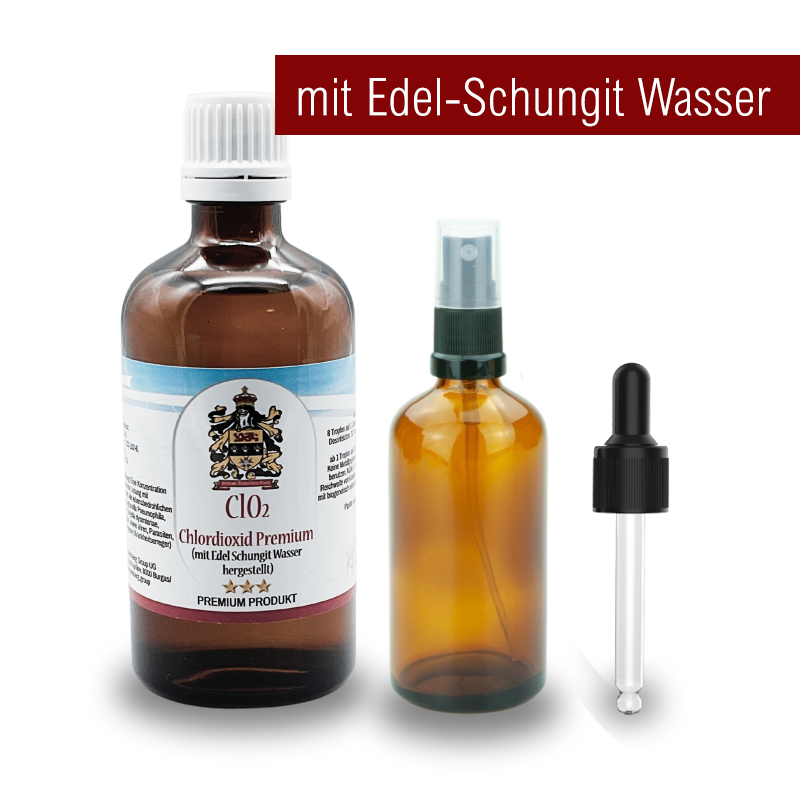 Solución de CDL/CDS al 0,3 % (100 ml) | Cloro2 con agua de shungita noble