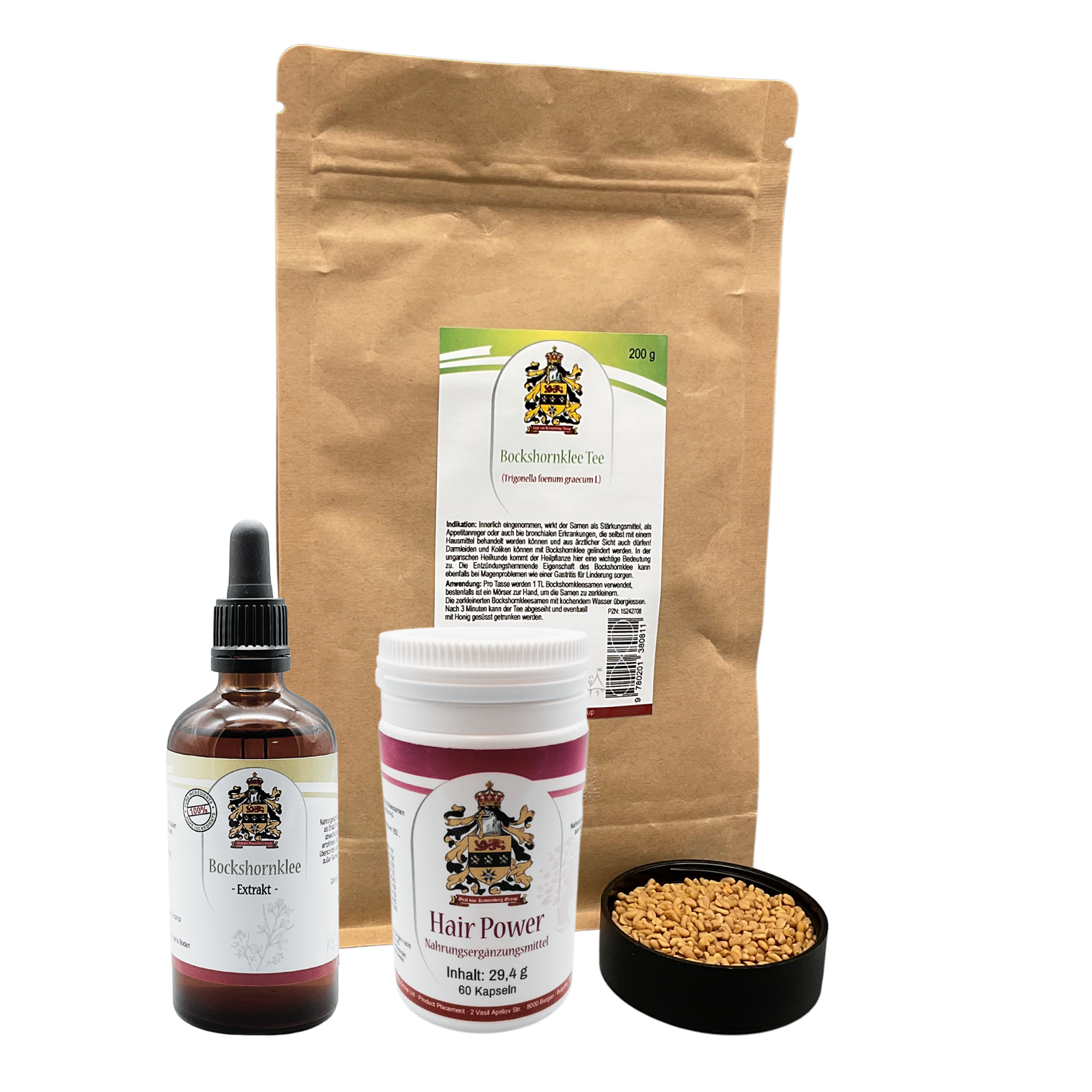 Tratamiento con fenogreco | caída difusa del cabello | cápsulas, té y tintura