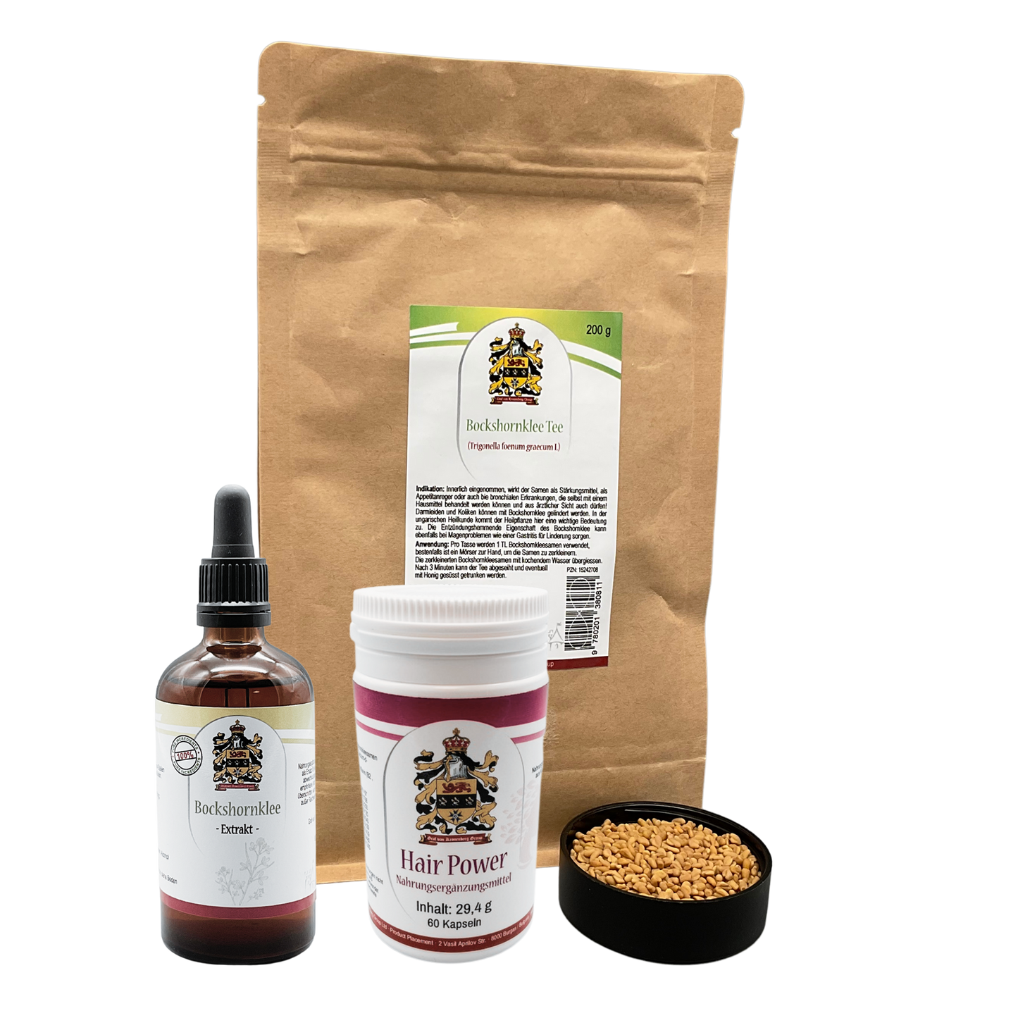 Tratamiento con fenogreco | caída difusa del cabello | cápsulas, té y tintura