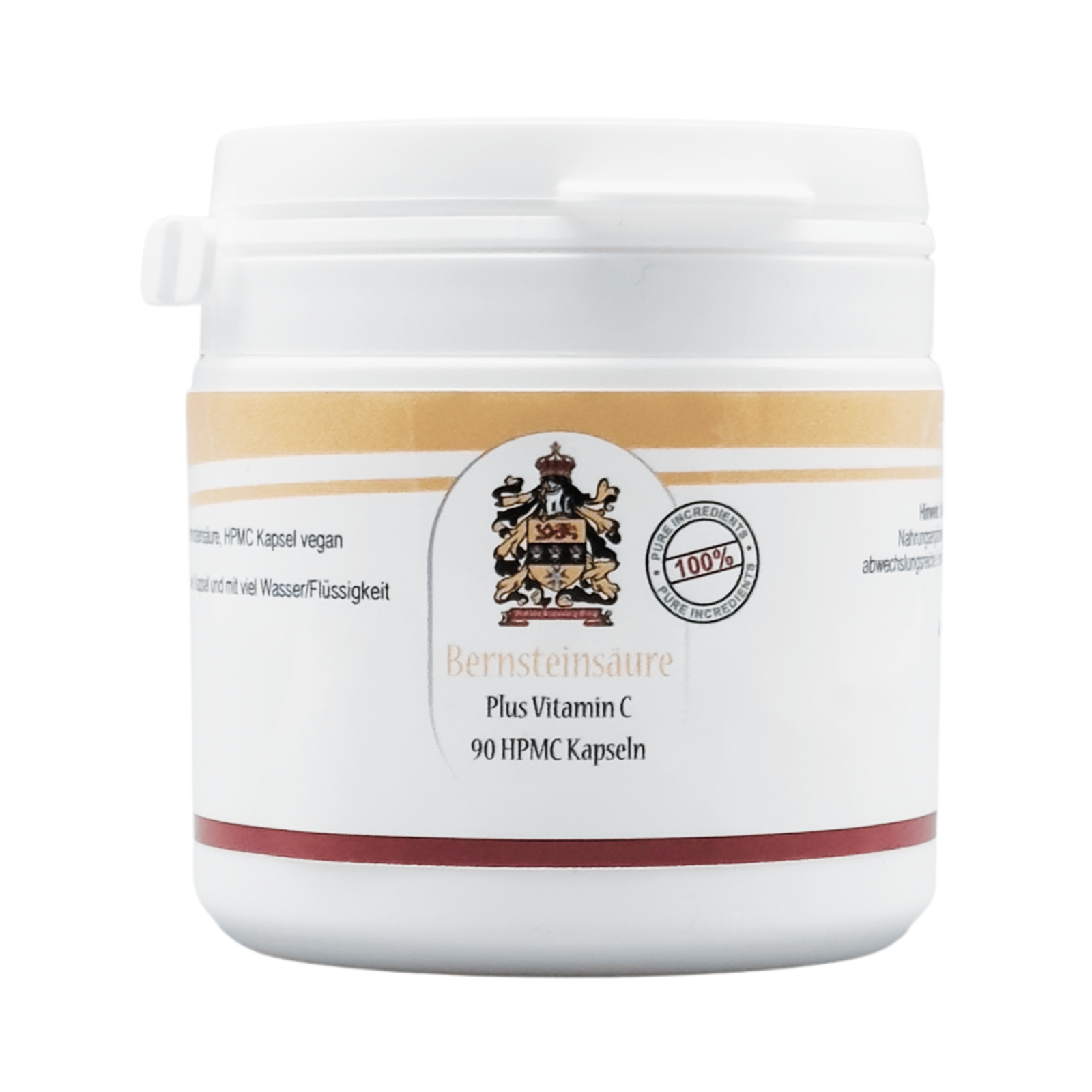 Ácido succínico con vitamina C | 90 cápsulas