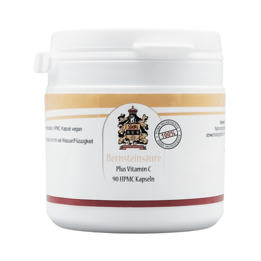 Ácido succínico con vitamina C | 90 cápsulas