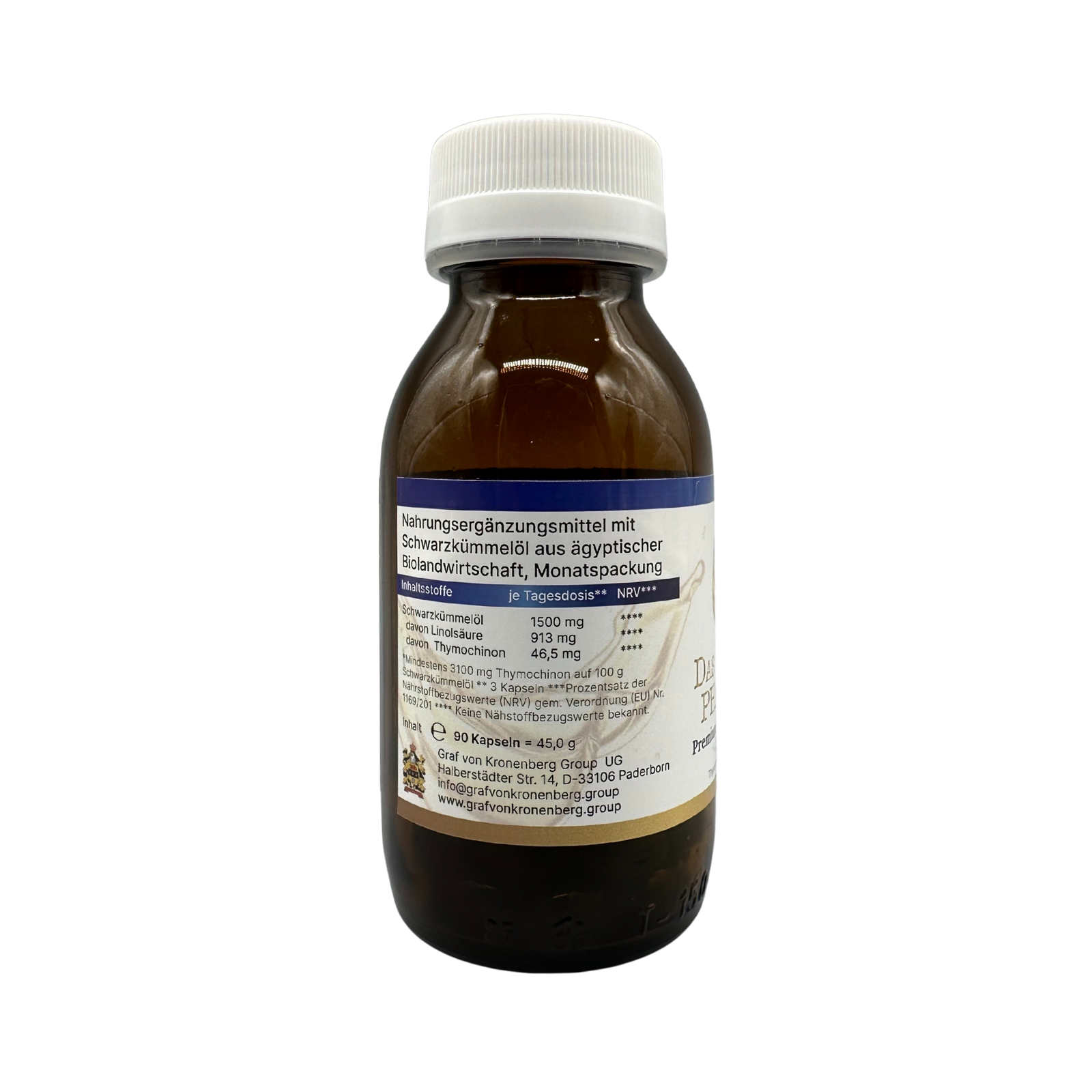 El oro del faraón - Aceite de comino negro prémium (90 cápsulas)