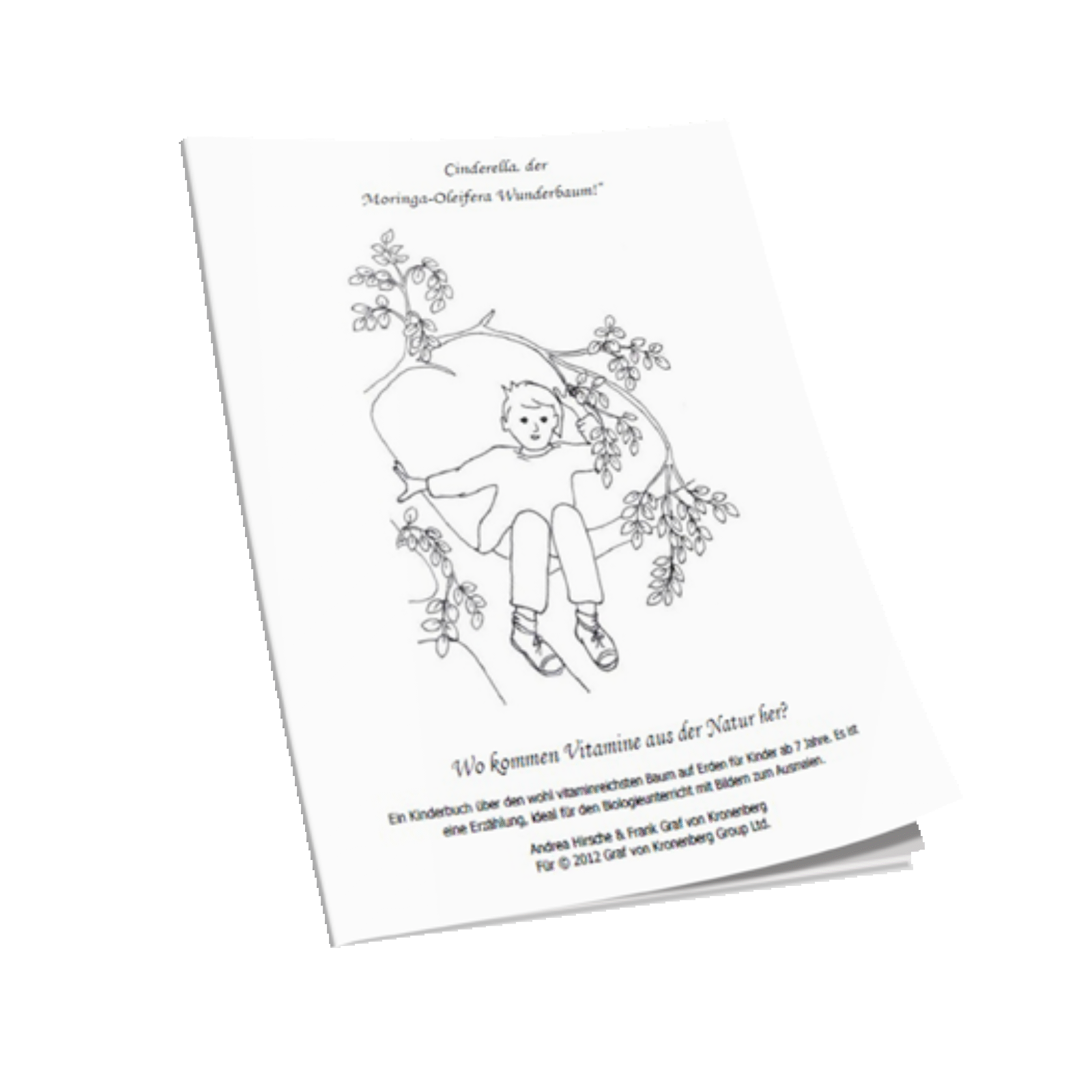 Cenicienta | El libro para colorear infantil de Moringa Oleifera (25 páginas)